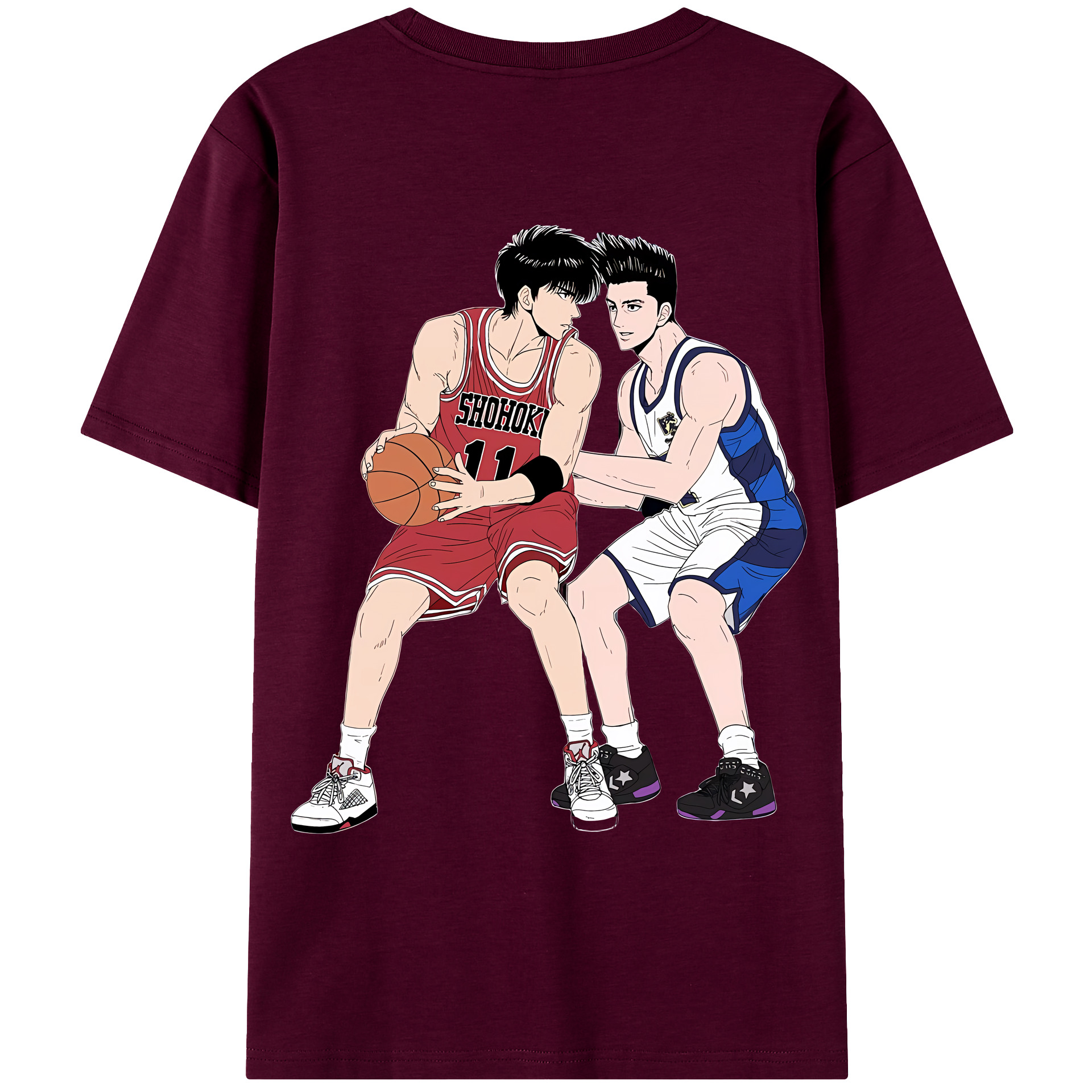 SLAM DUNK／スラムダンク レディース半袖Tシャツ(バックプリント)